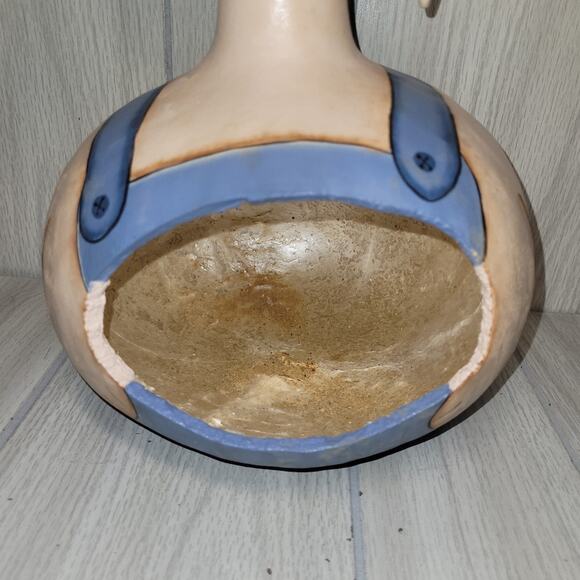 Vintage Gord Rabbit Easter Basket Handmade Handpaited Farmhouse - Picture 4 of 10